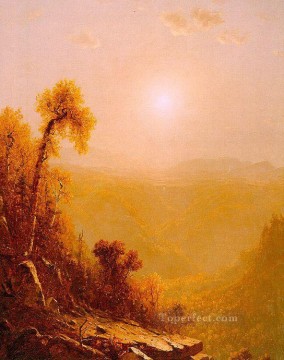 October in the Catskills scenery Sanford Robinson Gifford Oil Paintings